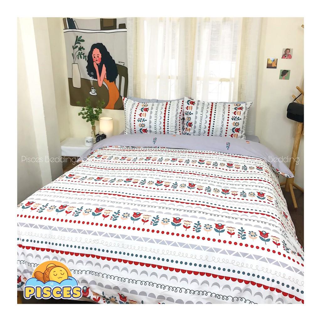 Bộ Chăn Ga Gối Thiết kế Cotton Living Mã : Hoa_020