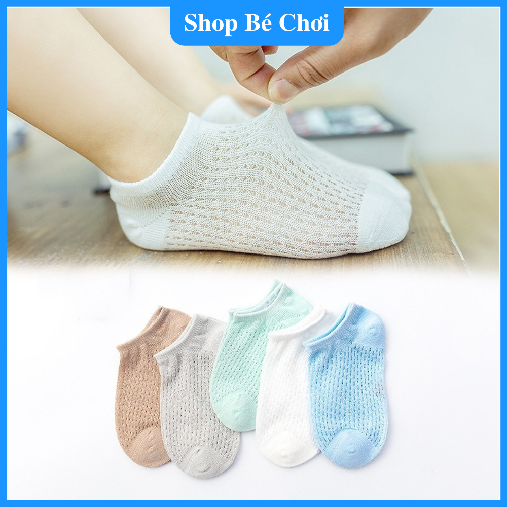Sét 5 đôi tất lưới cho bé từ SƠ SINH đến 3 TUỔI