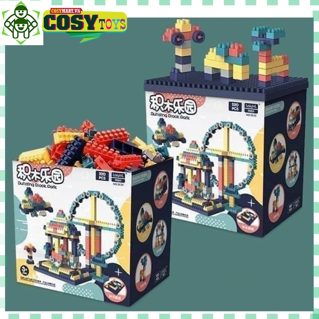 Bộ Đồ Chơi Lắp Ghép 520 Chi Tiết Siêu Trí Tuệ Cho Bé