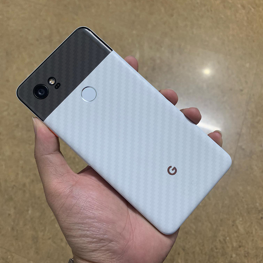 Miếng Dán Mặt Lưng Cacbon Dành Cho Google Pixel 2XL- Handtown - Hàng Chính Hãng