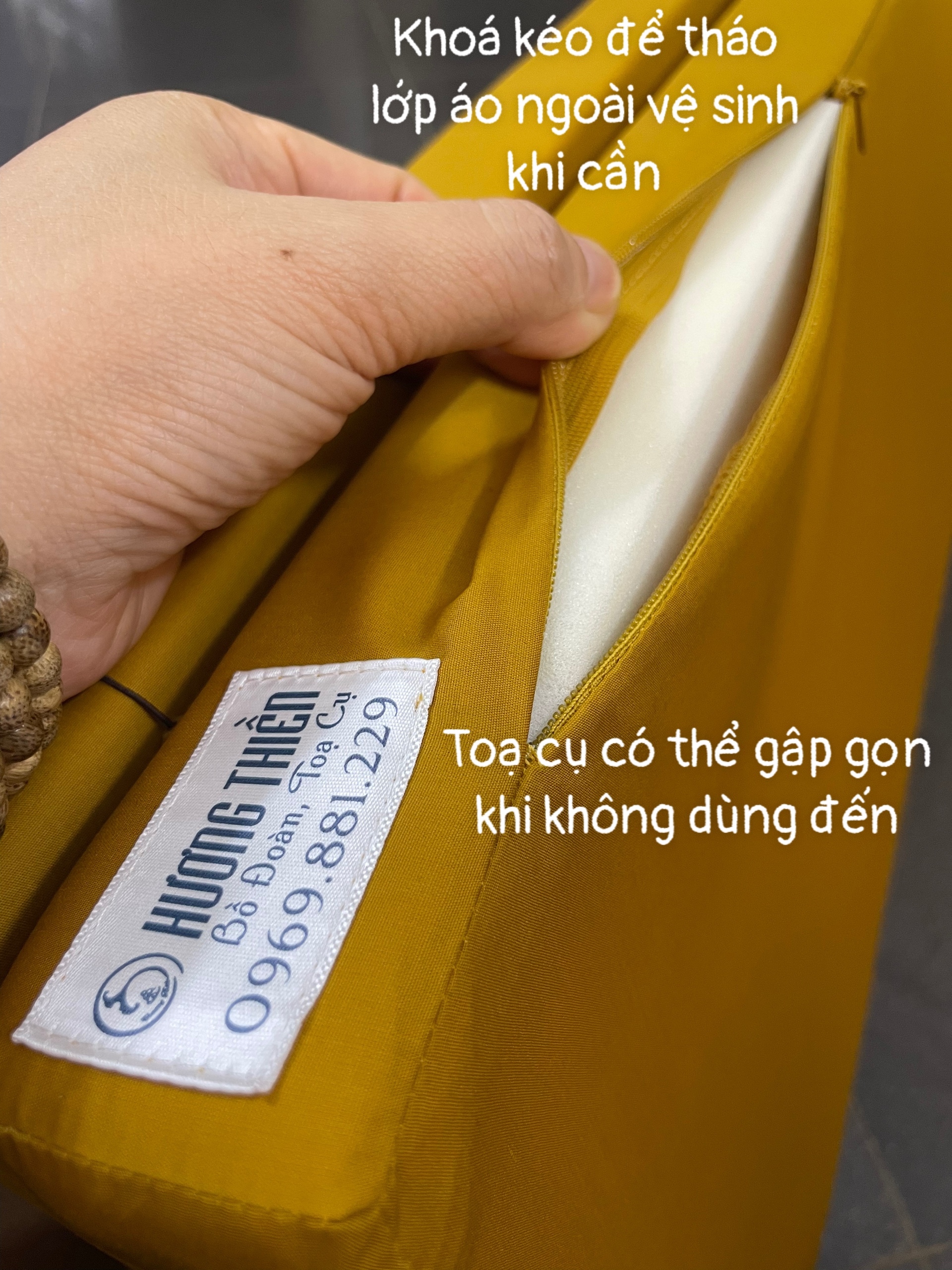 Sét đủ bộ Bồ Đoàn+Tọa Cụ+ Gối kê tay ngồi Thiền/Thưởng Trà/TụngKinh CASA035