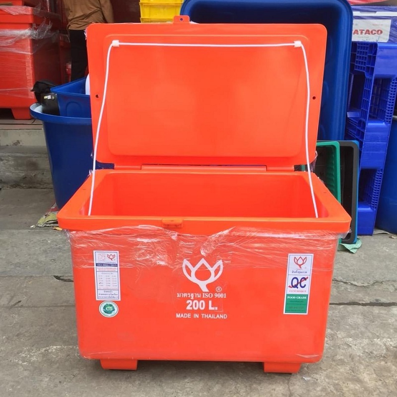 Thùng giữ lạnh thái lan 200L hiệu hoa sen trữ hải sản, thực phẩm đông lạnh