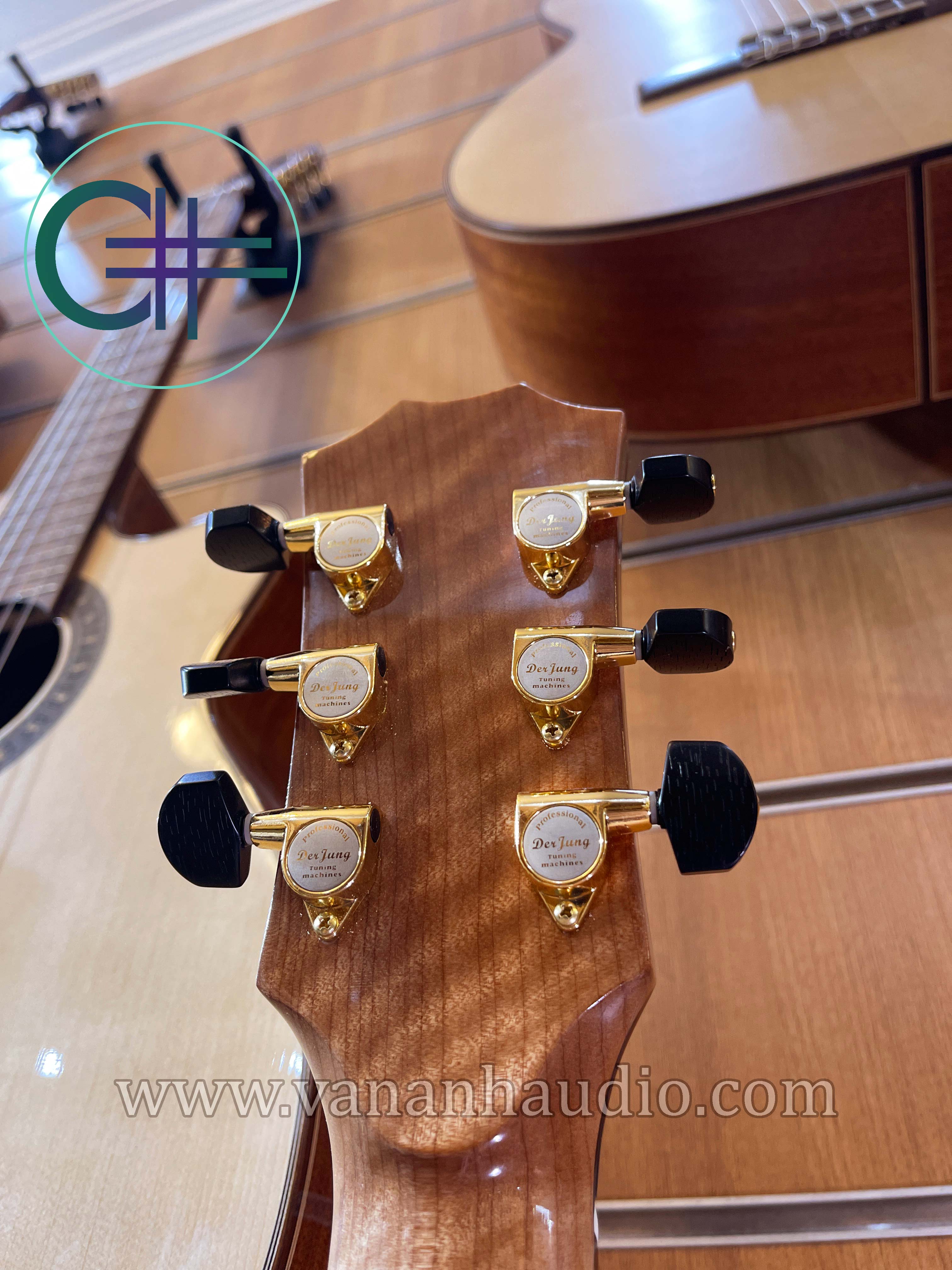 Đàn Guitar C# Acoustic Handmade  Custom CL2022 Khảm Trai