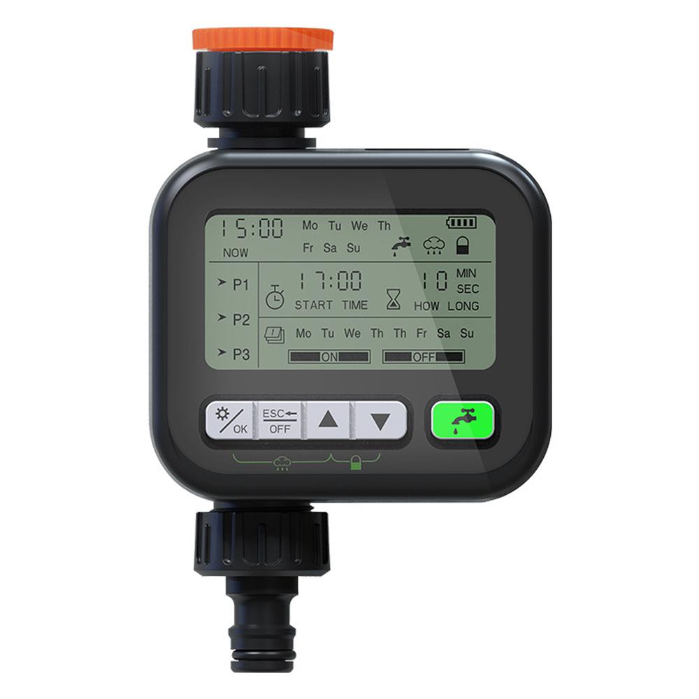 Gardening Irrigation Timer Automatic Watering Device Garden Balcony Rain Sensing Control Intelligent Irrigation System Controller 3 Program Setting with Child Lock