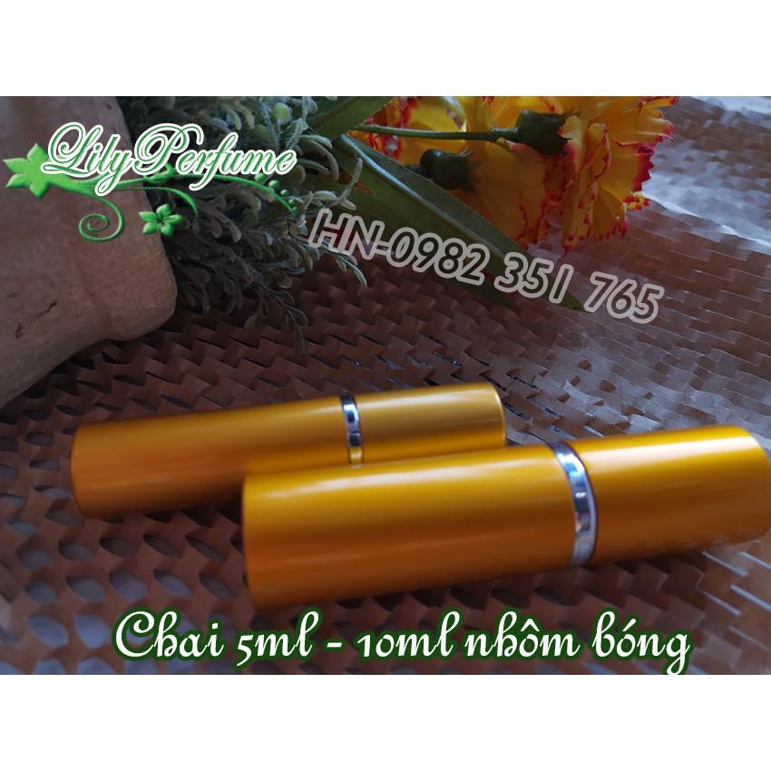 Lọ chiết nước hoa 5ml nhôm vỏ bóng Ống chiết nước hoa