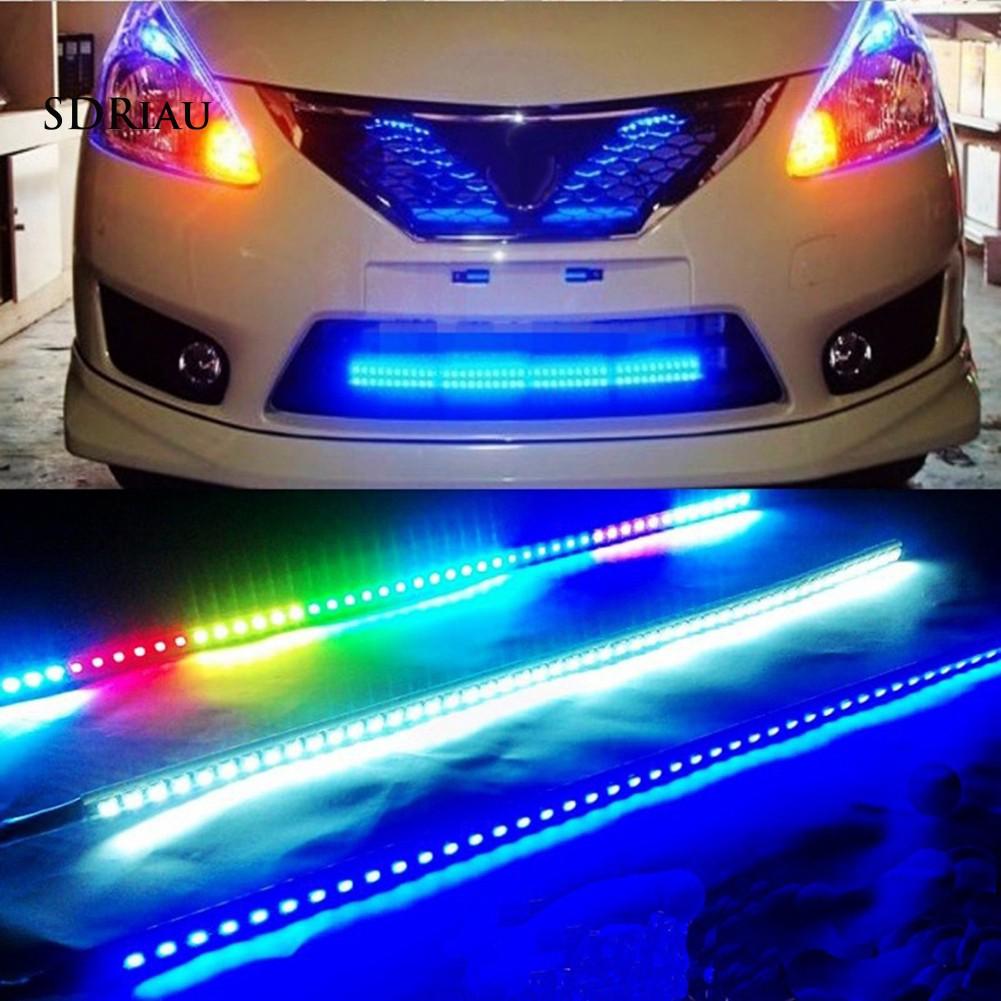 Dây đèn 32 bóng LED 12V 30cm đi đường ban ngày trang trí cho xe hơi nhiều màu