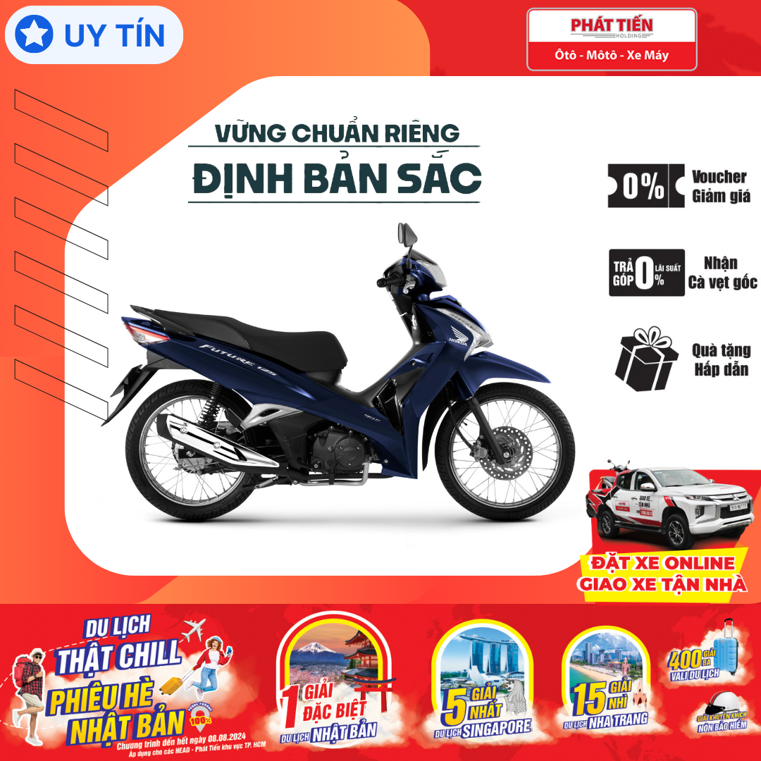 Xe Máy Honda Future 125 FI 2024 -Tiêu chuẩn (Phanh đĩa - vành nan hoa)