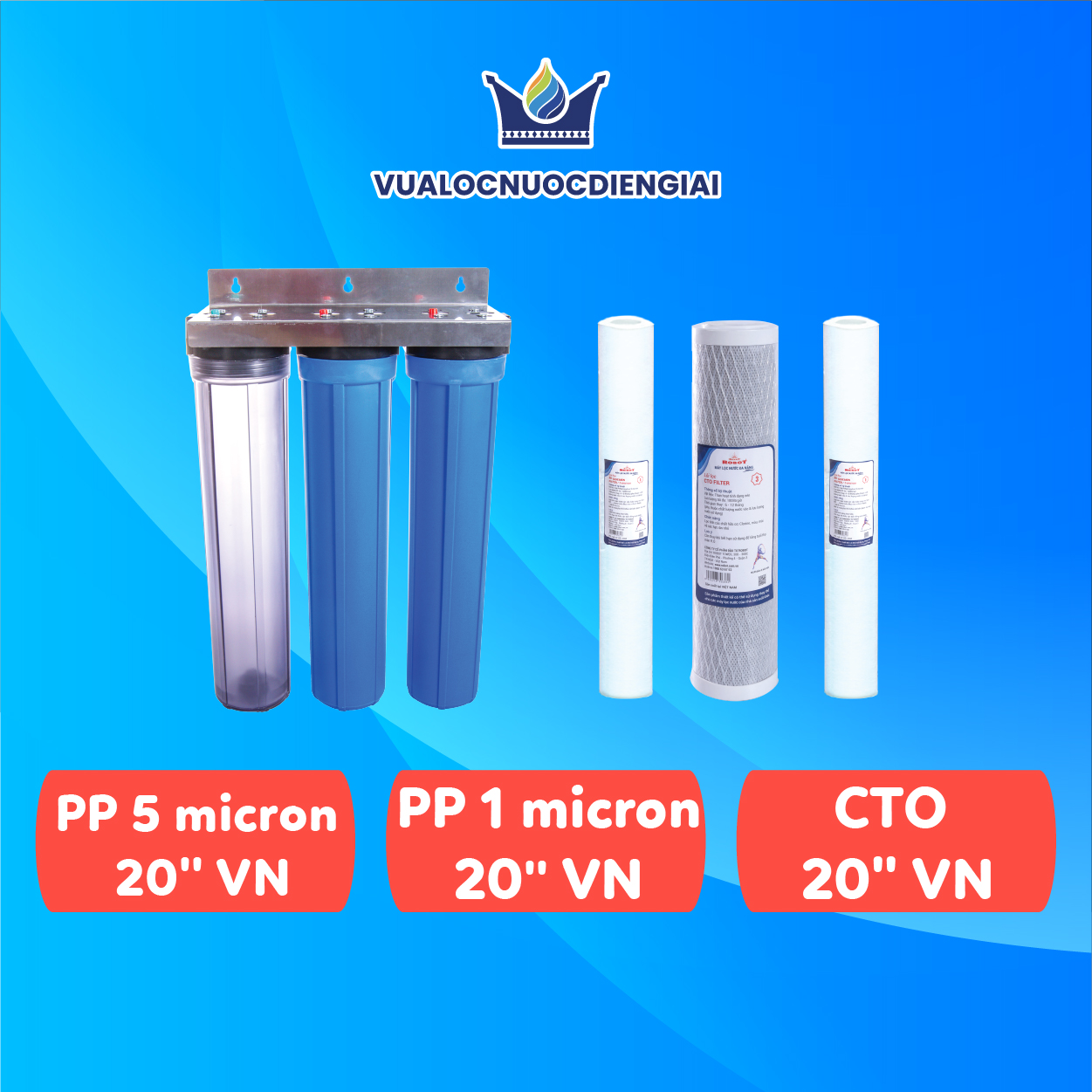BỘ LỌC THÔ ĐẦU NGUỒN ROBOT RAW-23PCP - Hàng Chính Hãng