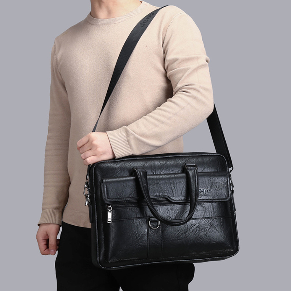 Túi xách nam công sở da bò cao cấp BEEGEE CCS5511