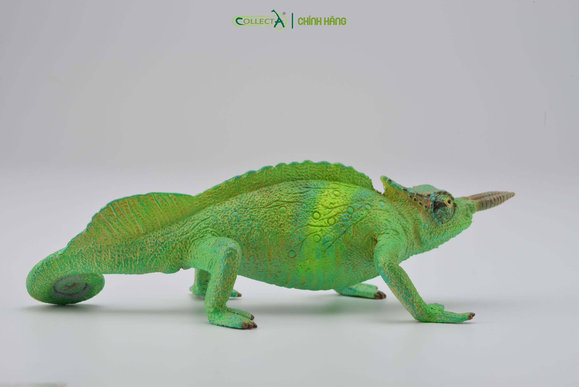 Mô hình thu nhỏ: Tắc Kè Cameroon Sailfin - Cameroon Sailfin Chameleon, hiệu: CollectA, mã HS 9653140[88805] -  Chất liệu an toàn cho trẻ - Hàng chính hãng