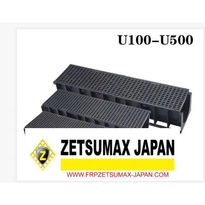 Rãnh Thoát Nước, Cống Thoát Nước Zetsumax -Japan Nhựa Hdpe Độ Bền Cao Chống Ăn Mòn Kích Thước 300 x 300 x 1000m