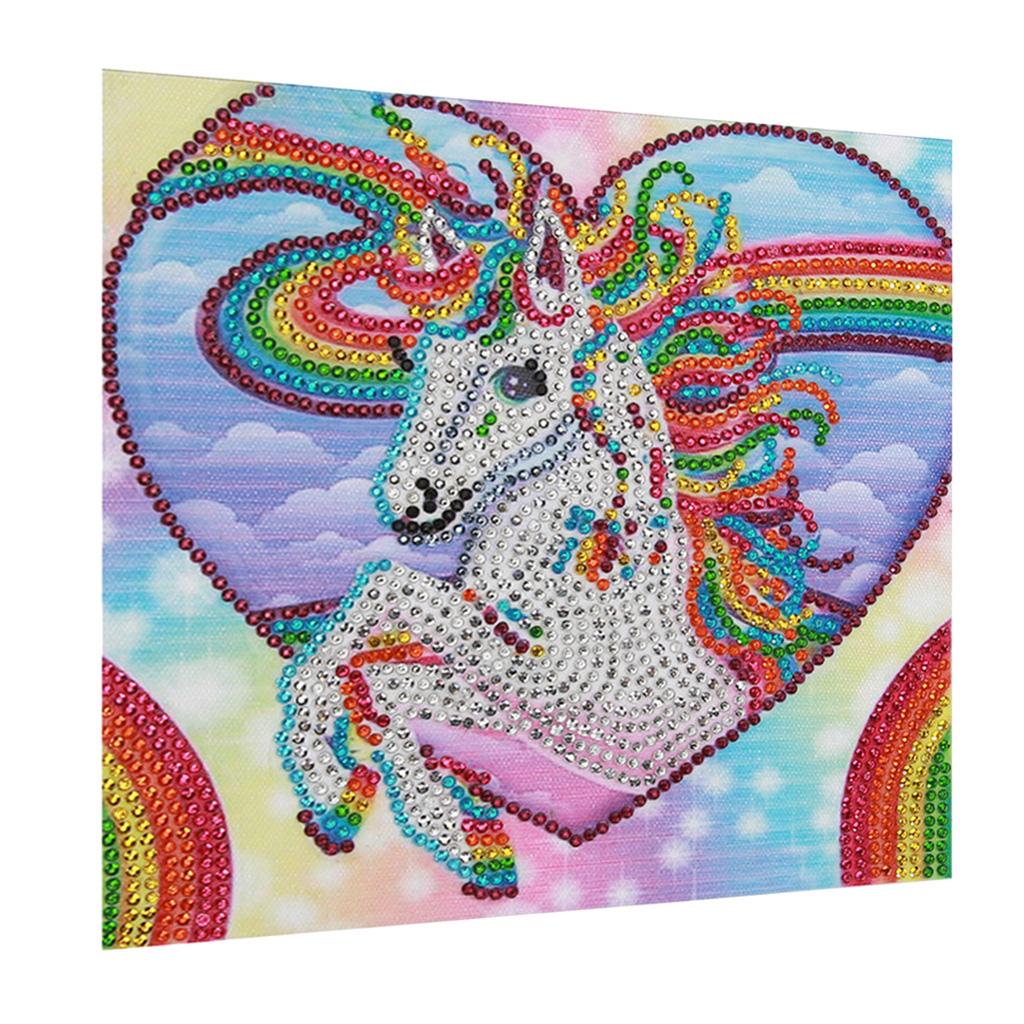 DIY Special Shaped Diamond Painting Unicorn Mosaic Picture 25x25cm /10x10in