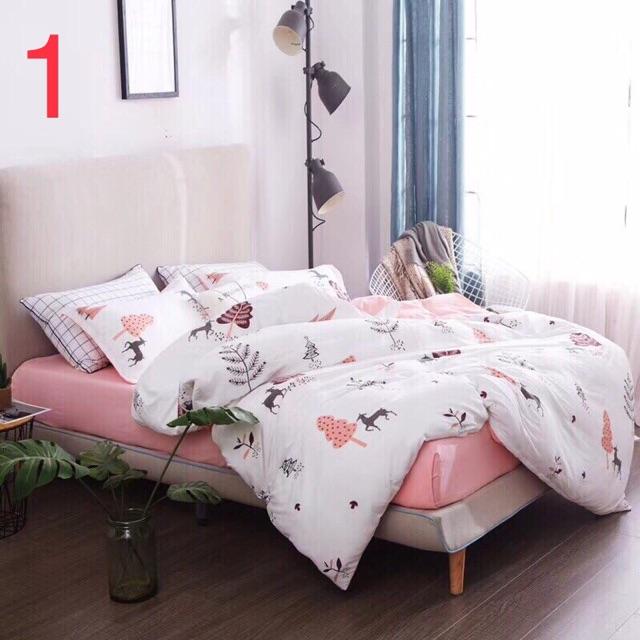 Bộ chăn ga gối đệm chất đũi giá siêu rẻ