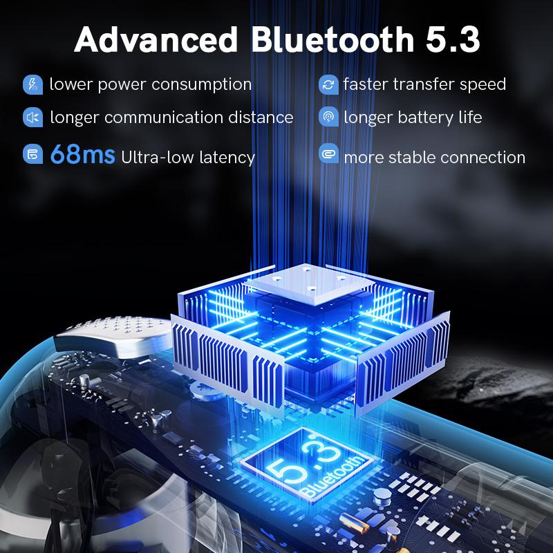 QCY T20 MỚI Tai nghe không dây Bluetooth 5.3 TWS Tai nghe nhét tai có độ trễ thấp 68ms Trình điều khiển 13 mm Tai nghe HIFI 4 Mic Cuộc gọi ENC HD Màu sắc: T20 Đen