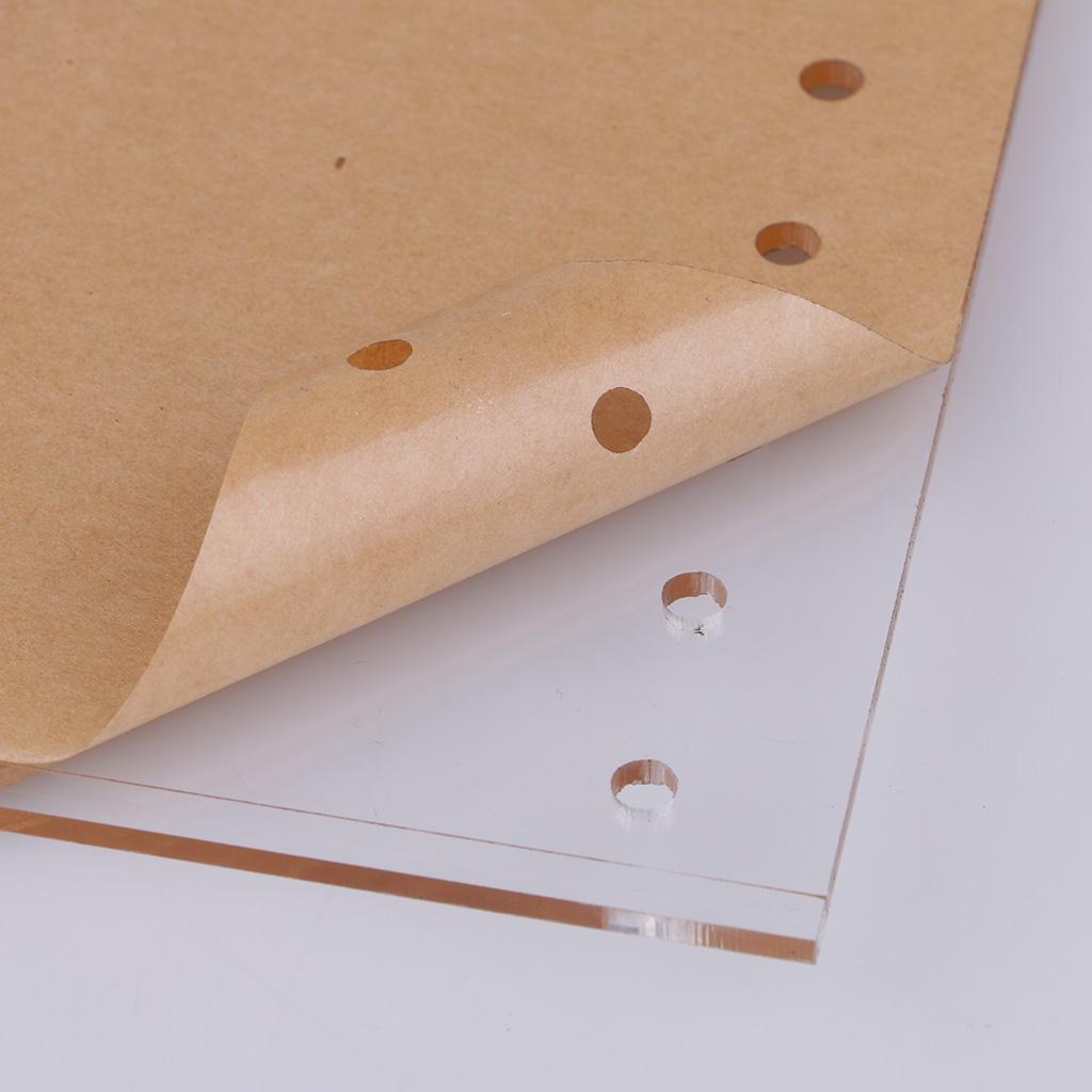 2 Chiếc Trong Suốt Da Thủ Công Acrylic Tiền, Ví Stencil Tiêu Bản