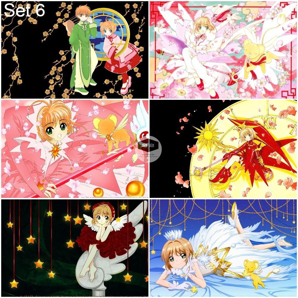 Bộ 6 Áp phích - Poster Anime Thủ Lĩnh Thẻ Bài - Cardcaptor Sakura - A3, A4, A5