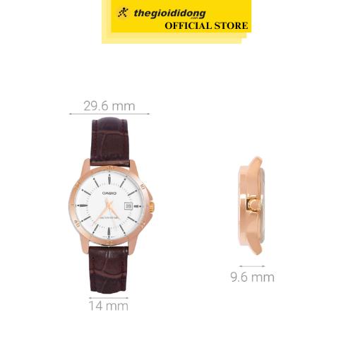 Đồng hồ CASIO 29.6 mm Nữ LTP-V004GL-7AUDF - Hàng Chính Hãng