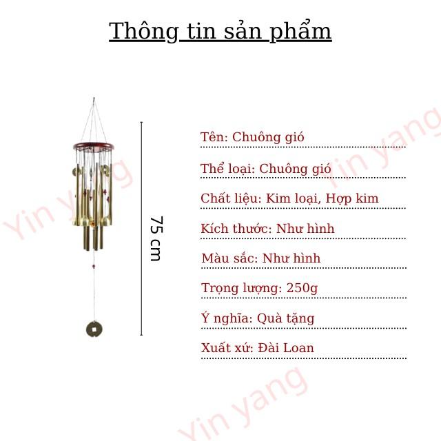 Chuông gió may mắn loại dày,75cm