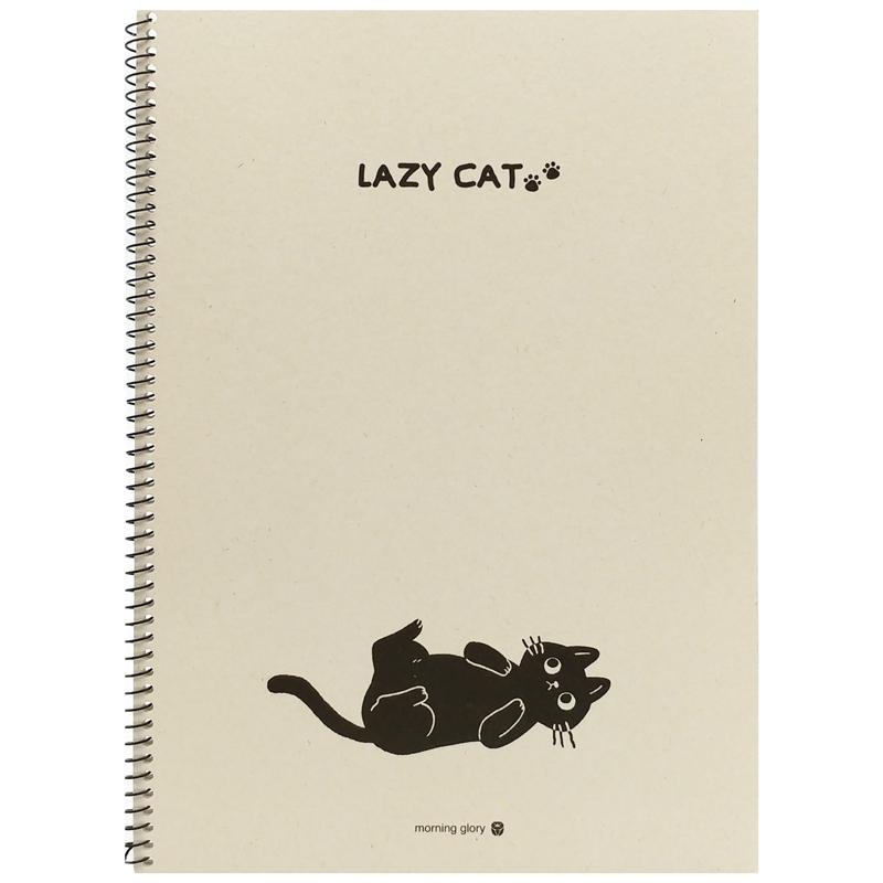 Sổ Lò Xo Kẻ Ngang Kraft Lazy Cat - Morning Glory 10250-87662 (Mẫu Bao Bìa Giao Ngẫu Nhiên)