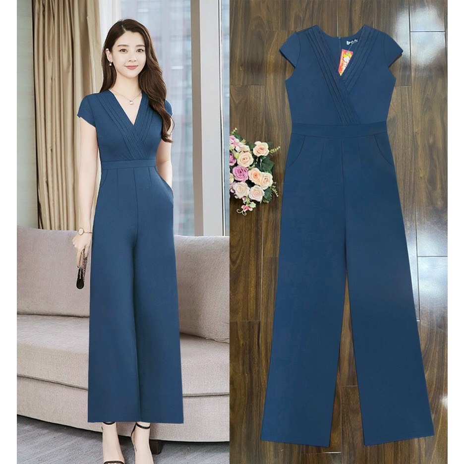 Jumpsuit Dài Thiết Kế Jumsuit dài ống suông ly ngực xinh xắn
