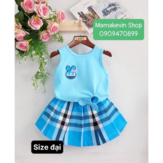 MAMAKEVIN Set Bộ Bé Gái Phối Chân Váy Xinh Xắn Bé 9-35Kg