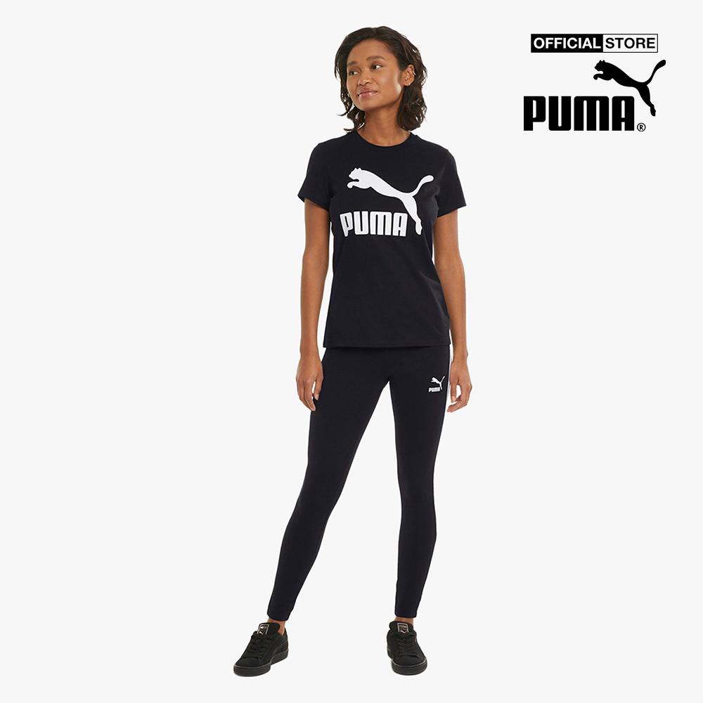 PUMA - Áo thun nữ tay ngắn cổ tròn Classics Logo 530076