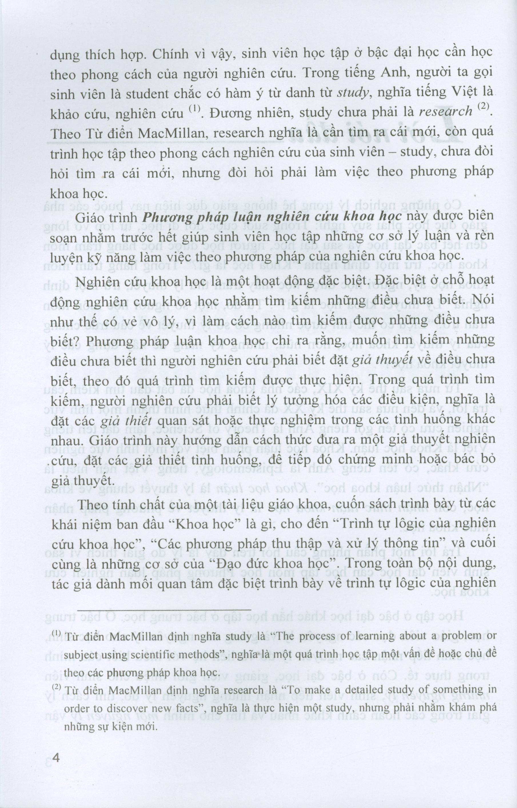 Giáo Trình Phương Pháp Luận Nghiên Cứu Khoa Học