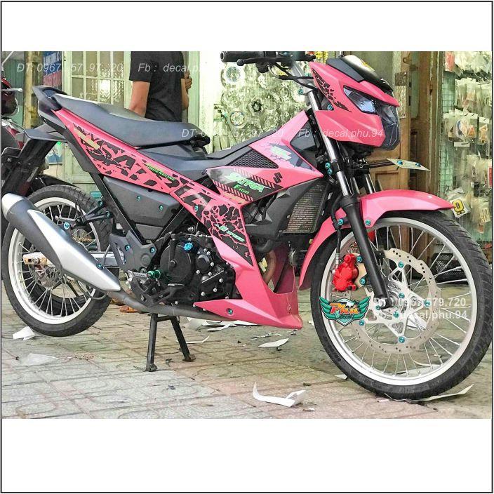 Tem Rời Satria Hồng đen