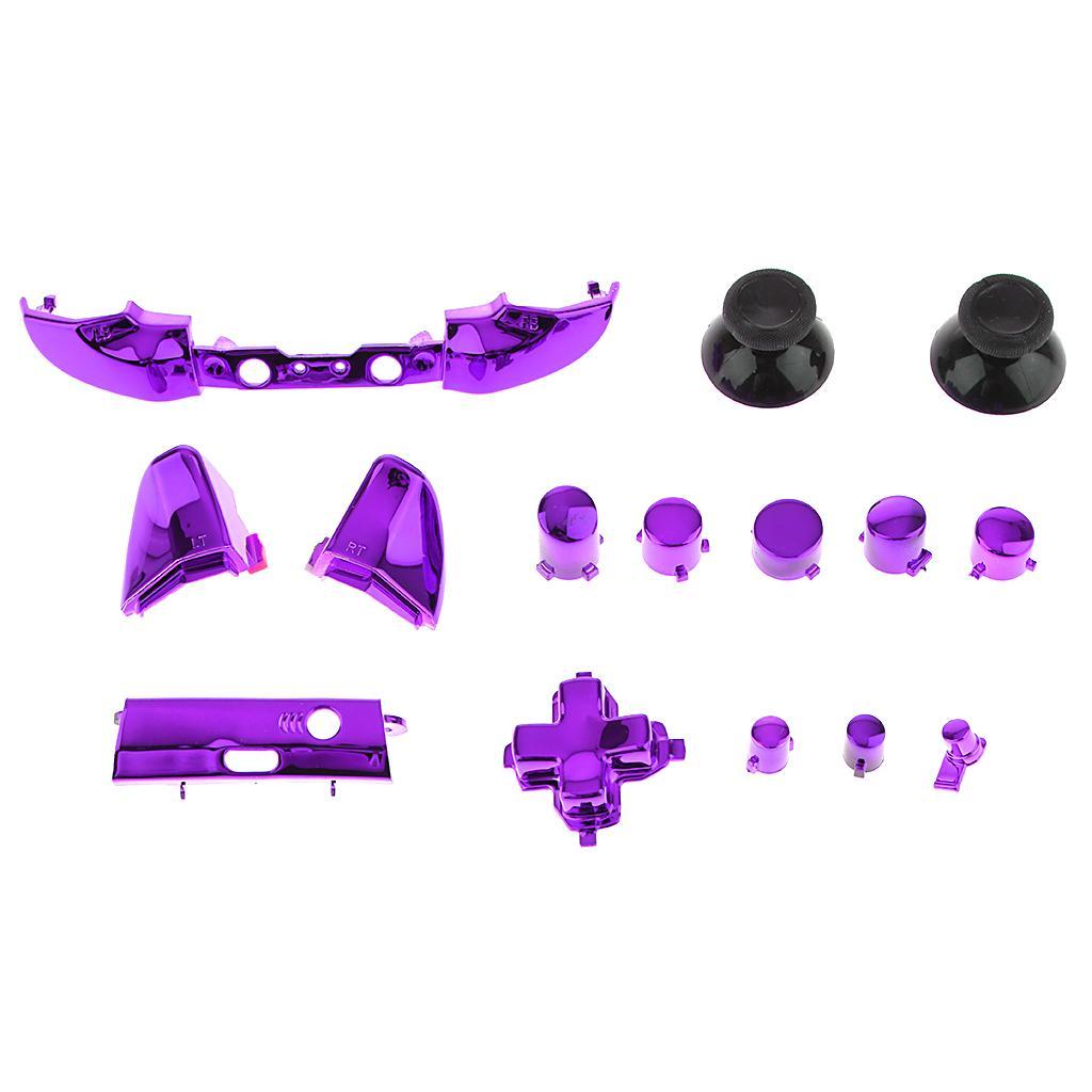 2 Set Full Button Kit Bumper ABXY Dpad Replacement for One S Controller