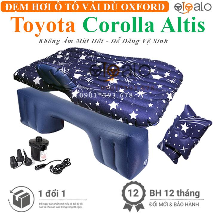 Đệm hơi ô tô Toyota Corolla Altis vải dù Oxford CAO CẤP họa tiết ngôi sao