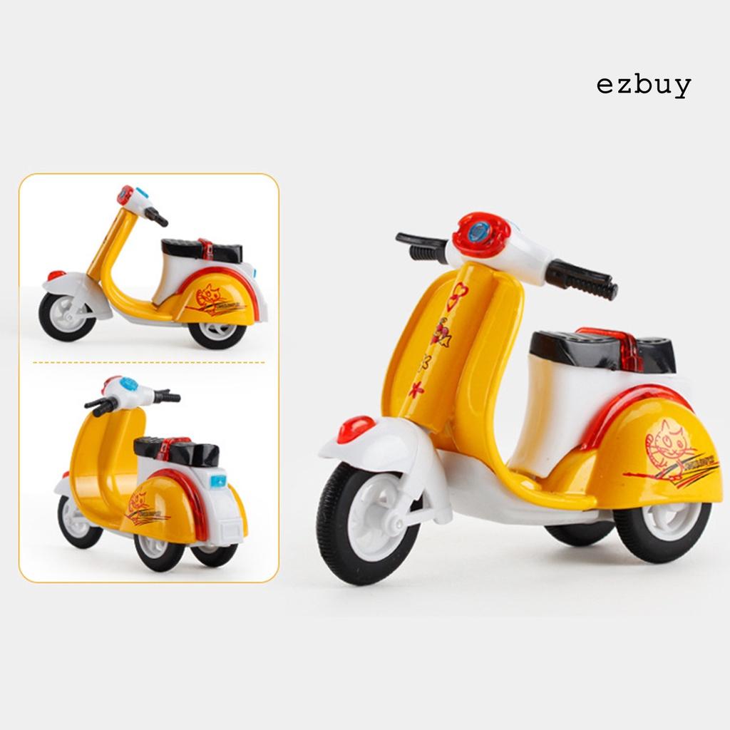 EY-Children Pull Back Mini Car Alloy Motorcycle Tricycle Model Educational Toy