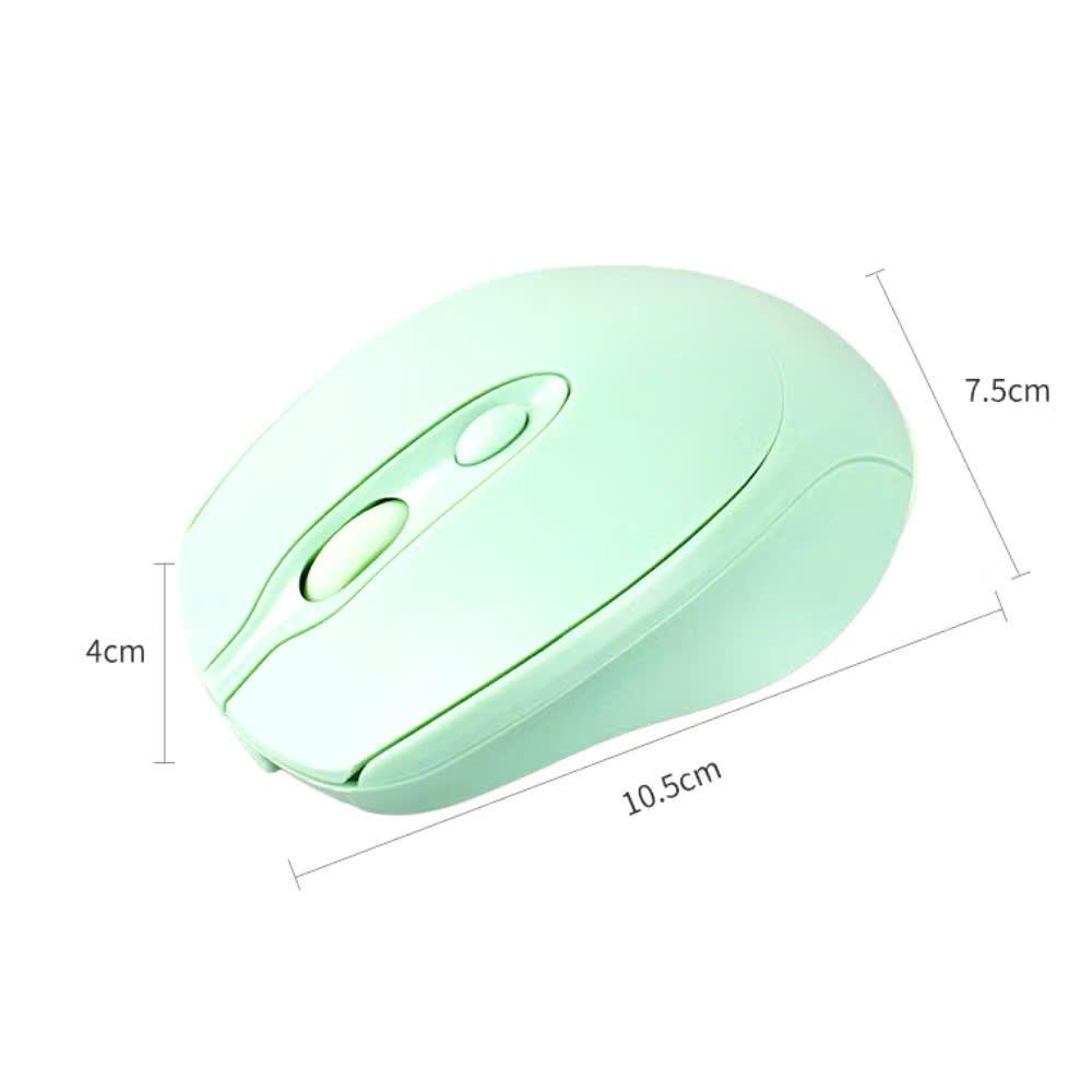 Chuột không dây tĩnh âm Robot M360, Pin sạc 300mAh, kết nối đa kênh Bluetooth 5.0 &amp; USB Receive 2.4 GHz,1600 DPI, hàng nhập khẩu