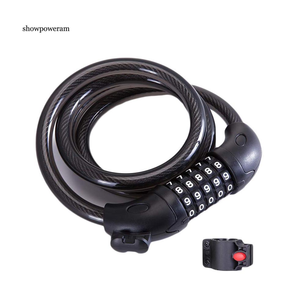 Dây khóa mật mã 5 chữ số chống trộm độ bảo mật cao tiện lợi