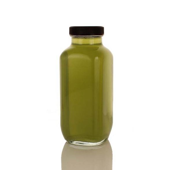Chai thủy tinh Vuông Bát Giác trơn nắp nhựa chống gỉ 500ml