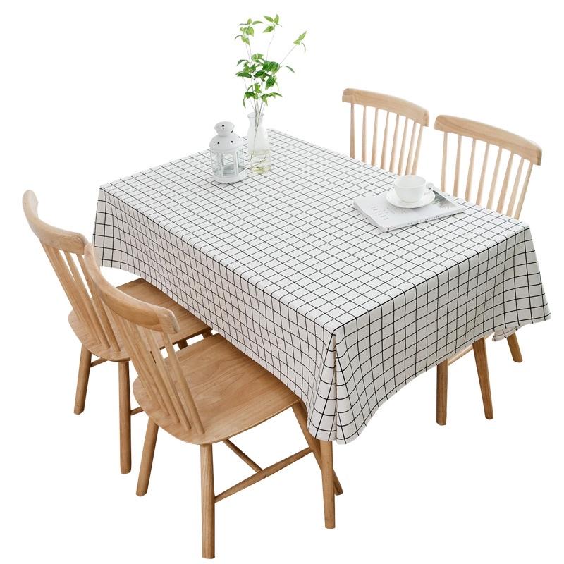 Khăn Trải Bàn Caro, Khăn Trải Bàn Vintage Tinh Tế, Lãng Mạn Sang Trọng, Không Thấm Nước, Dễ Lau Sạch Và Không Bám Bụi