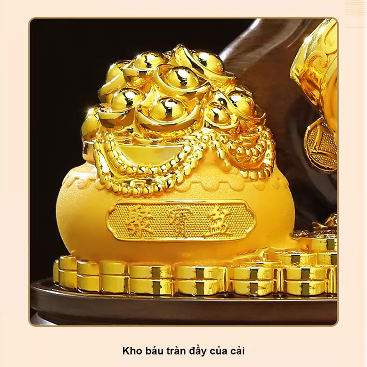 Cây Tiền Thần Tài Phát Tài - Trang Trí Tết - 23 x 17 x 10 cm - TSMC-26