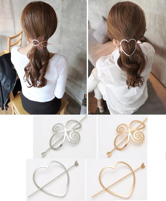 Kẹp tóc lượn sóng KAH55 bản to thời trang
