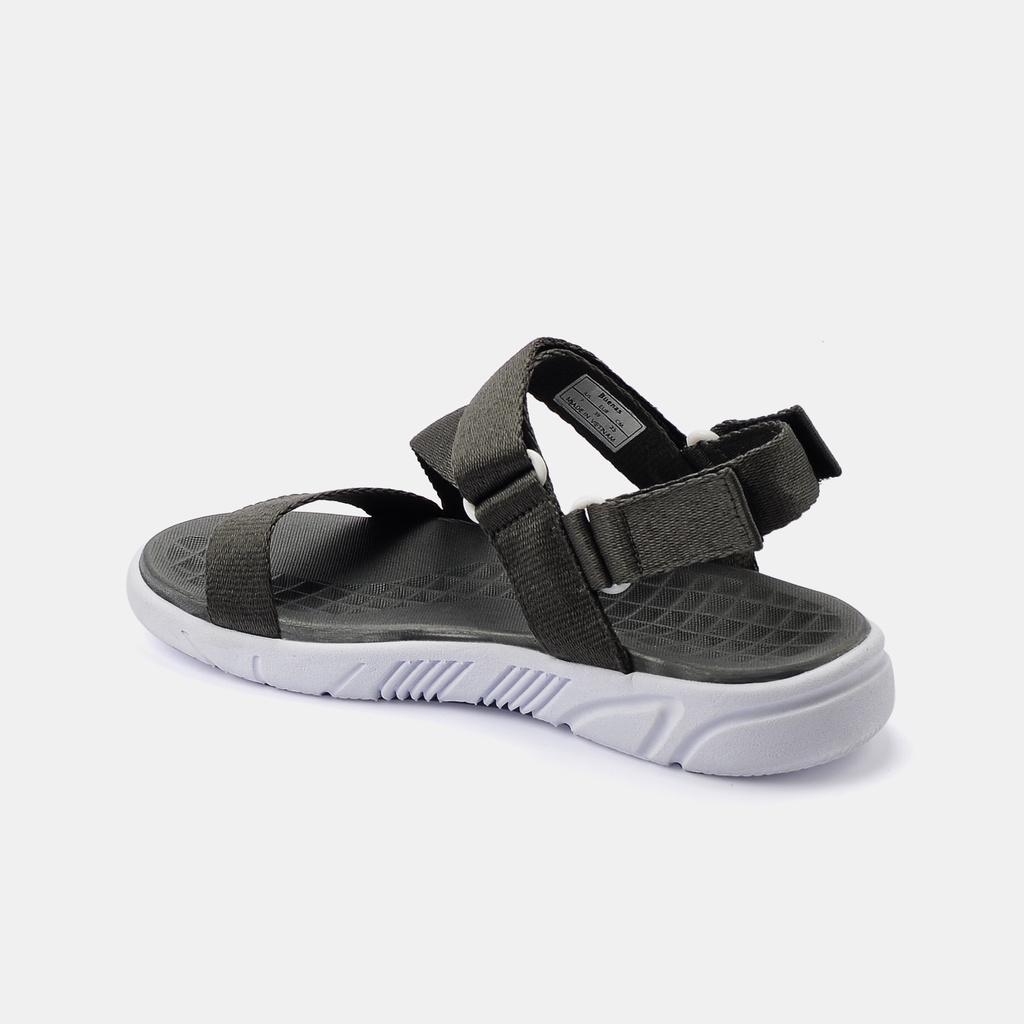 Giày sandal nam nữ unisex đi học quai ngang Buenas Sport S6 Tro đế cao 3 phân
