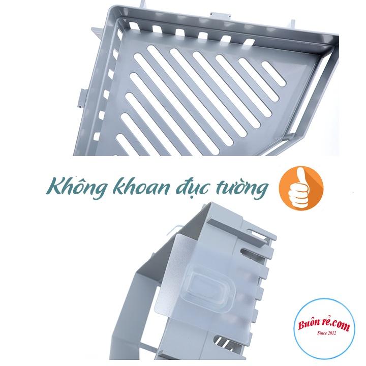 Khay tam giác dán tường Hokori Việt Nhật (5610) đựng vật dụng nhà tắm nhà bếp, Kệ đựng đồ đa năng nhựa PP cao cấp 01620