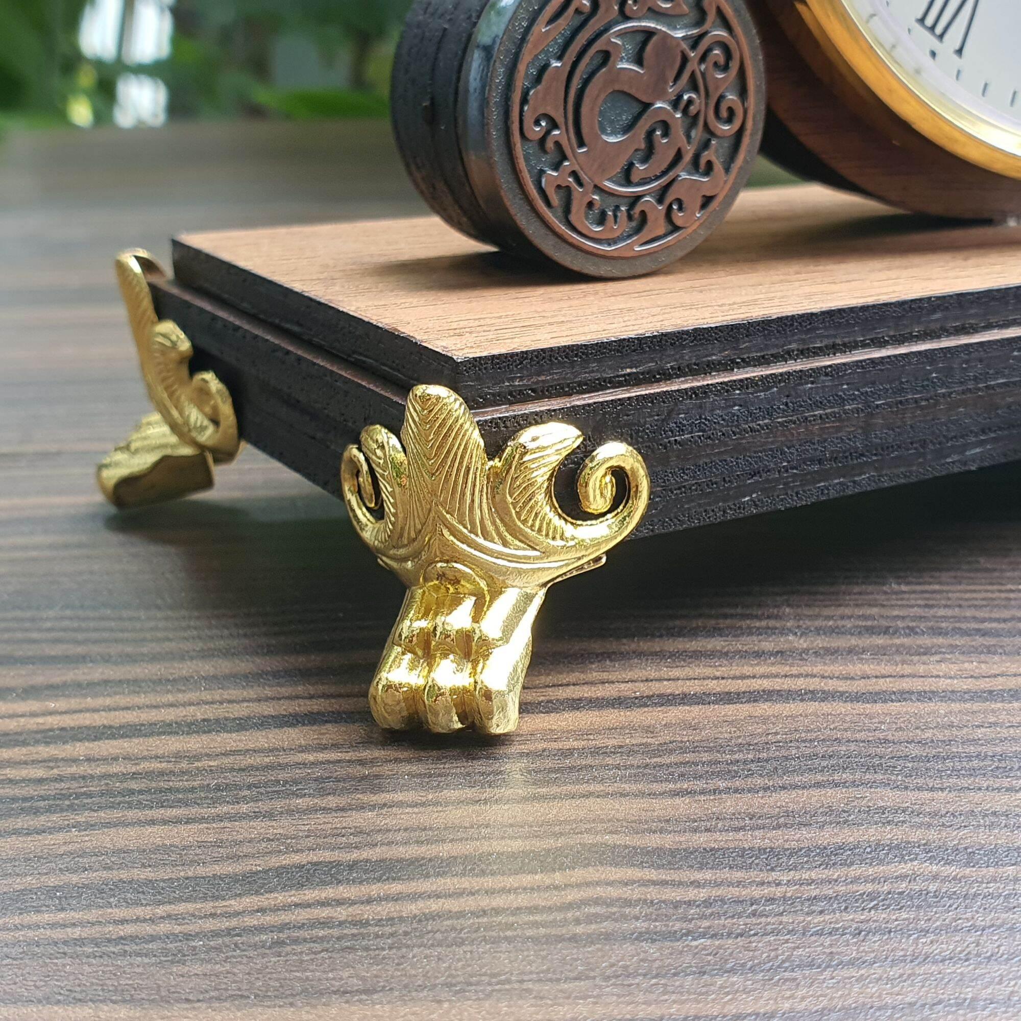 Đồng hồ để bàn gỗ Kankoo phong cách cổ điển, hoài cổ có phát nhạc chuông điểm giờ BẢO HÀNH 24 tháng