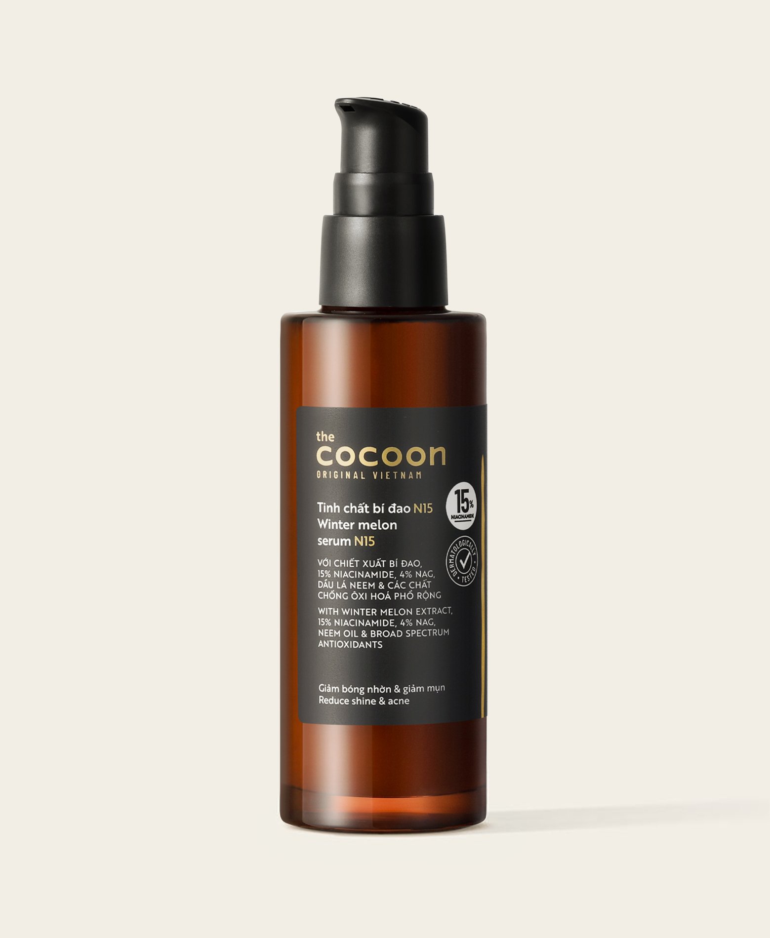 N15 - Serum tinh chất bí đao Cocoon 70ml 15% niacinamide sach mụn Thuần Chay