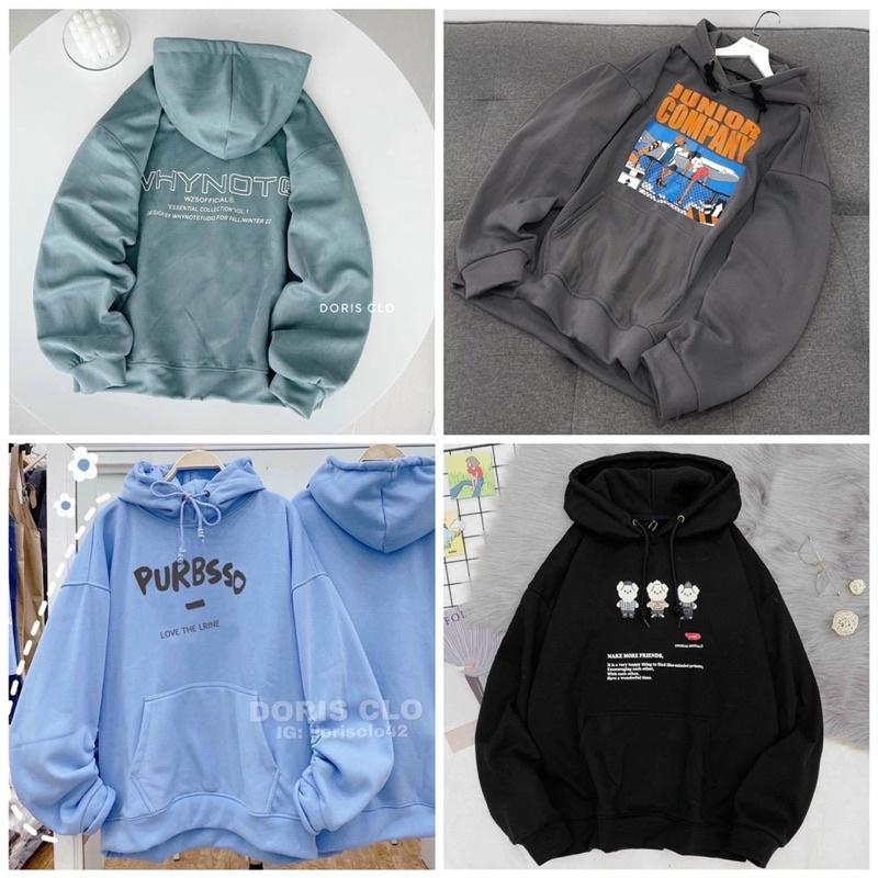Áo khoác hoodie form rộng tay phòng áo khoác hoodie unisex chất nỉ ngoại dày dặn NHIỀU MẪU