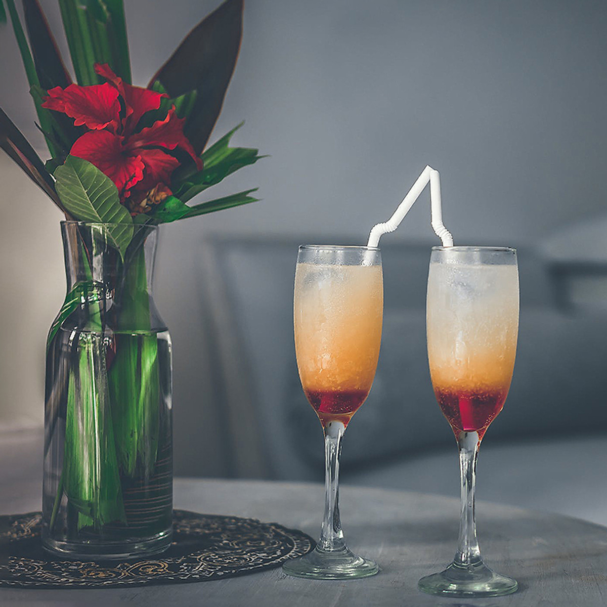 Bộ 6 ly thủy tinh uống rượu vang, cocktail