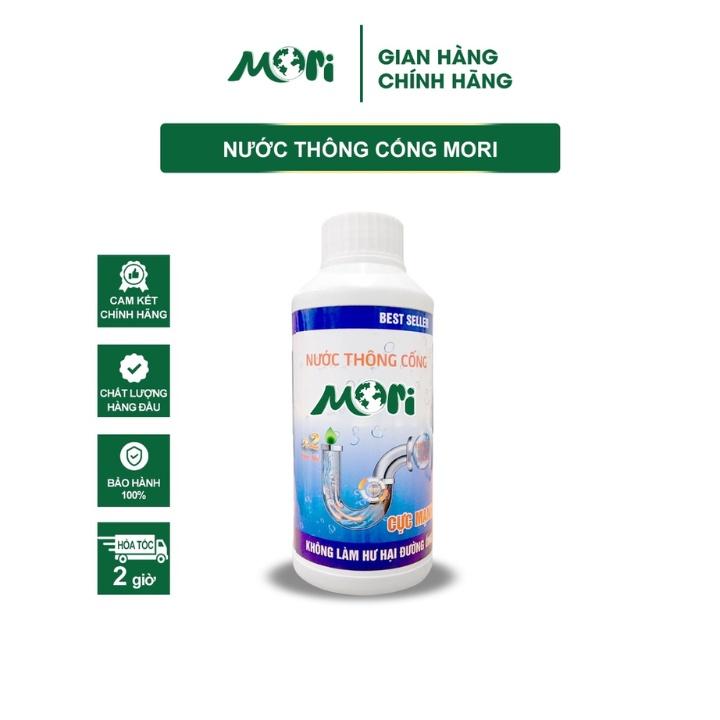 NƯỚC THÔNG CỐNG MORI  PHÂN HỦY NHANH CHÓNG MỌI CHẤT BẨN TRONG ĐƯỜNG ỐNG, CHAI 500ML