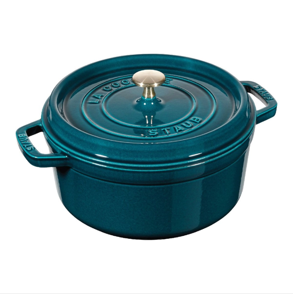 Staub - Nồi tròn màu xanh ngọc - 26cm (5.2L) (B)