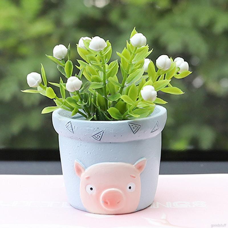 1 Chậu Hoa Nhựa Dễ Thương Dùng Để Trang Trí Sân Vườn