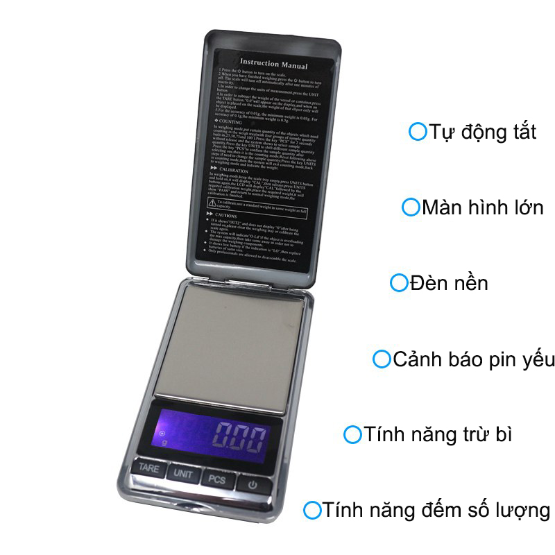 Cân tiểu ly bỏ túi M3 200g, 300g, 500g