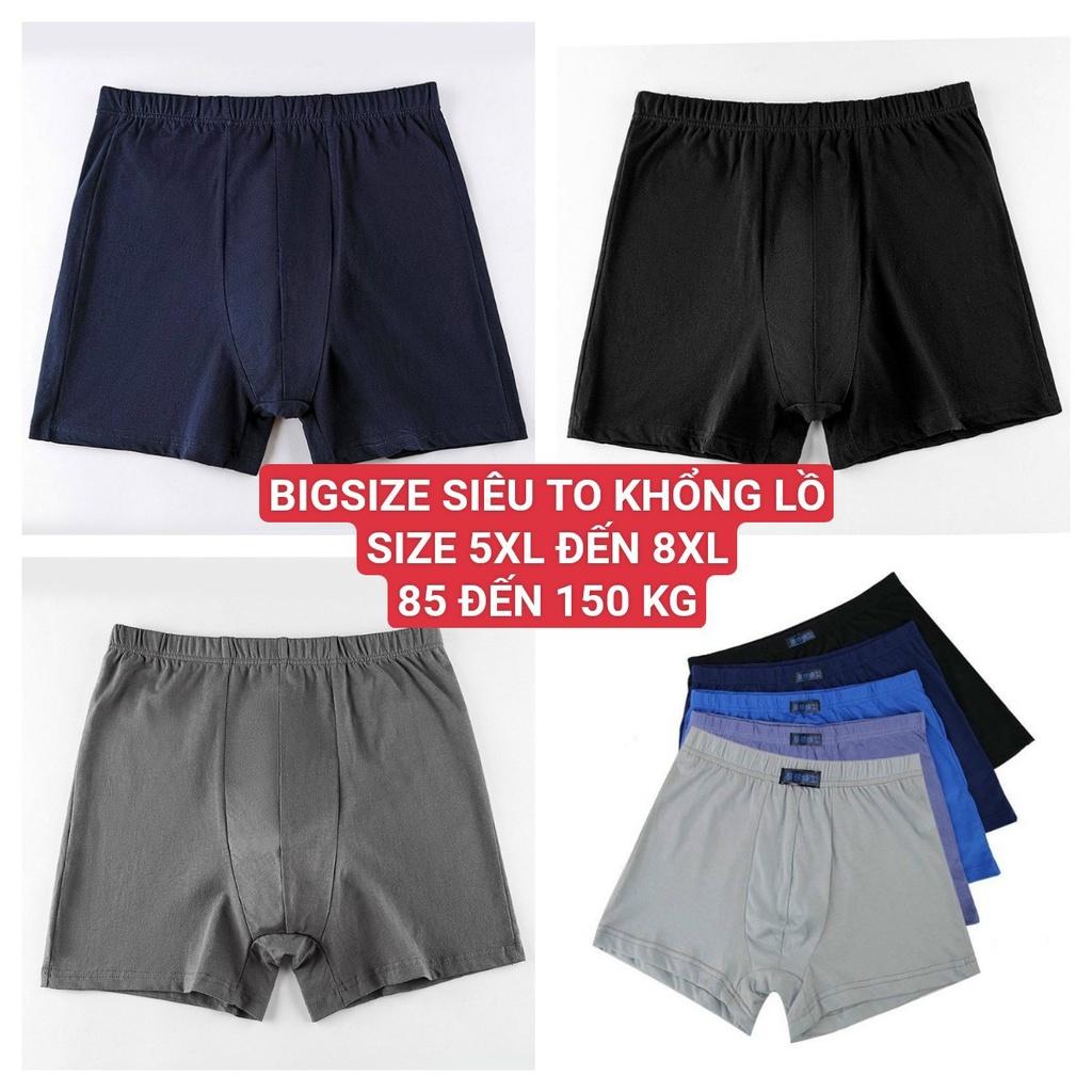 Quần lót nam quần đùi nam cotton cao cấp đáy rộng rãi thoáng khí BIGSIZE SIÊU TO KHỔNG LỒ 5XL ĐẾN 8XL