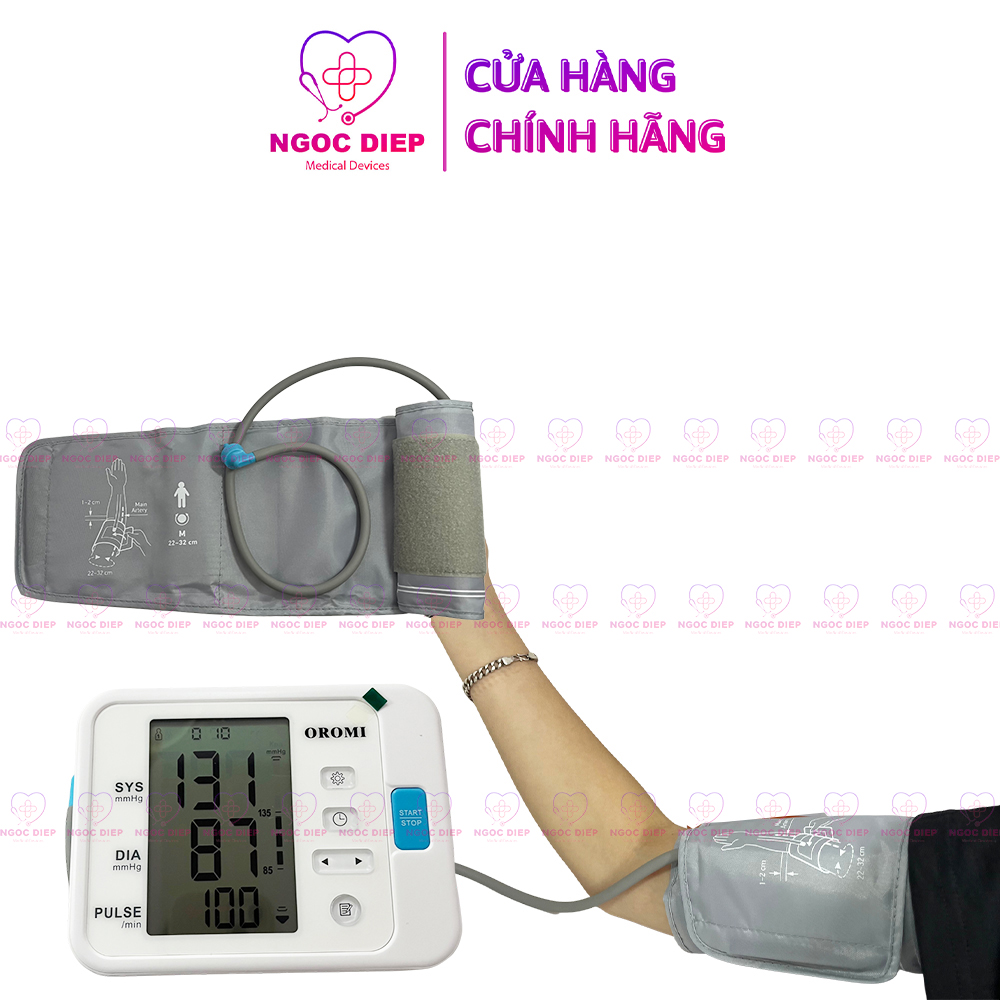 Máy đo huyết áp điện tử bắp tay OROMI YK-BPA4 - Có hỗ trợ giọng nói tiếng việt - Hàng chính hãng