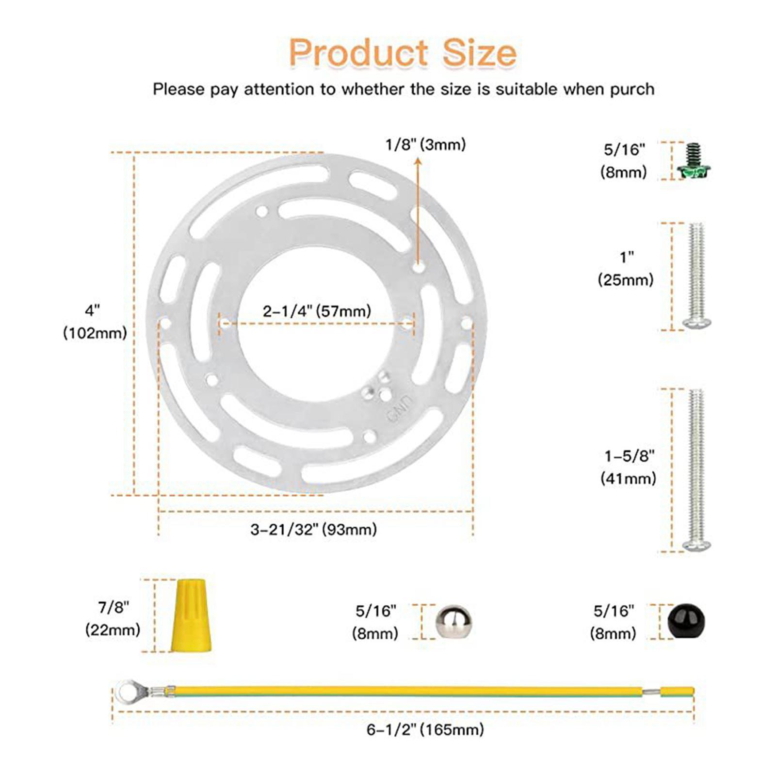 Light Fixture Mounting Bracket Mount Wall Light, Chandelier Iron, Ceiling Light ,Pendant Light, Lightweight ,Crossbar Plate with Screw